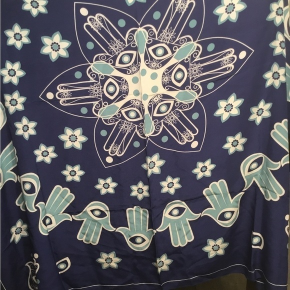 Otrera HAMSA PRINTED SILK, SCARF - Picture 7 of 9